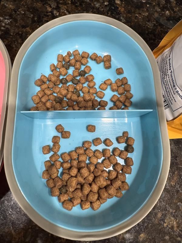 One side is this product, the other side is Blue Buffalo: Adult Chicken