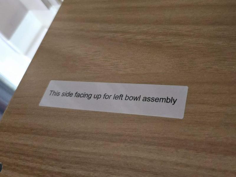 Pay attention to the sticker!