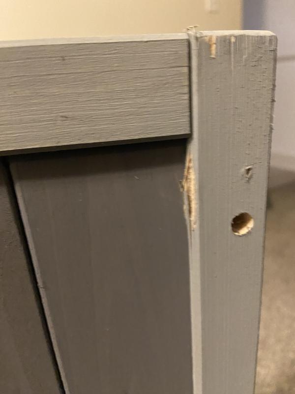 Already damaged before I had it built