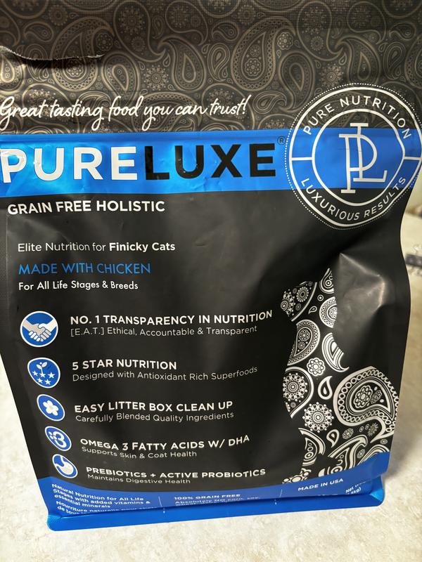 My Cat enjoying Pure Luxe Holistic Food