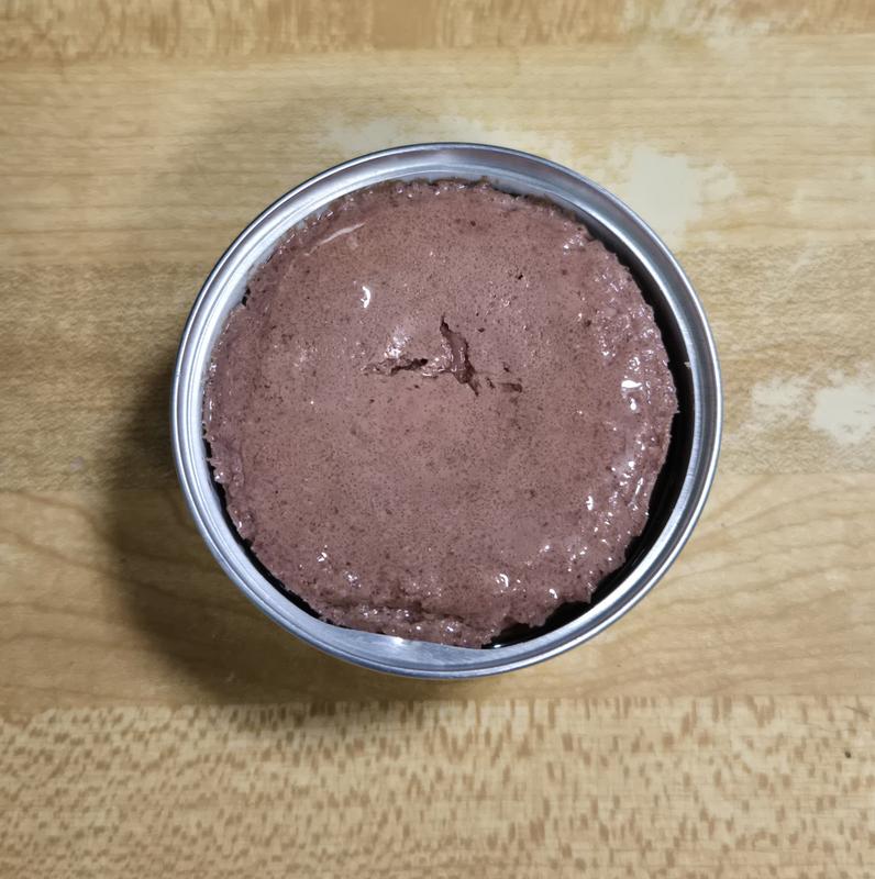 Opened can of food