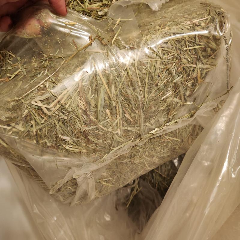 chunk of compressed hay