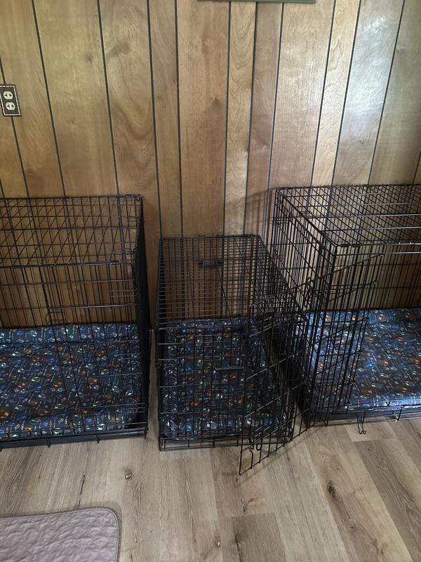 My 3 furbabies crates with their mats