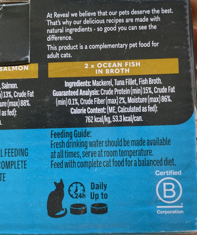 REVEAL Natural Fish in Broth Variety Pack Grain-Free Wet Cat Food, 2.47 ...