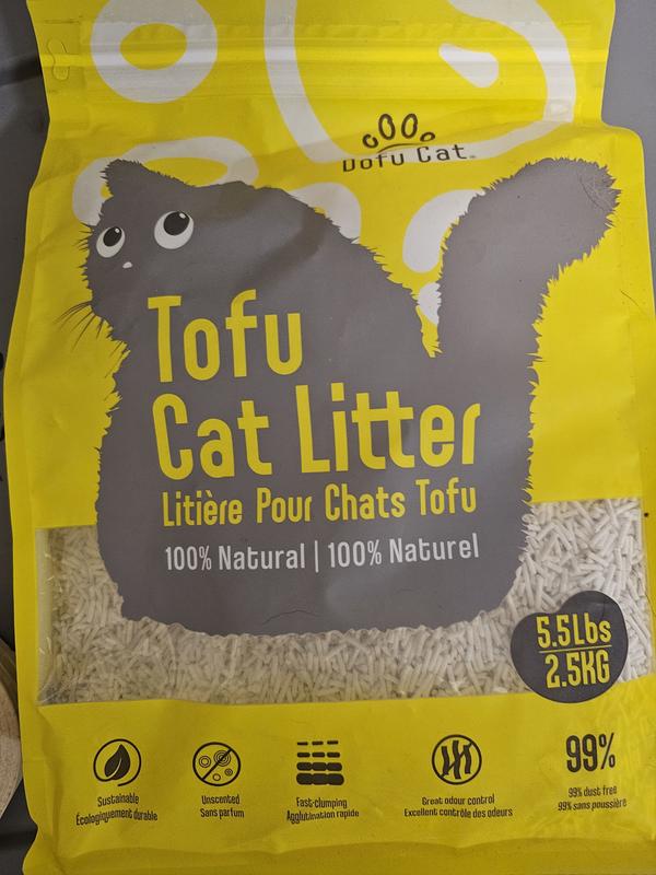 DOFU CAT Unscented Clumping Tofu Multi-Cat Litter, 5.5-lb bag - Chewy.com