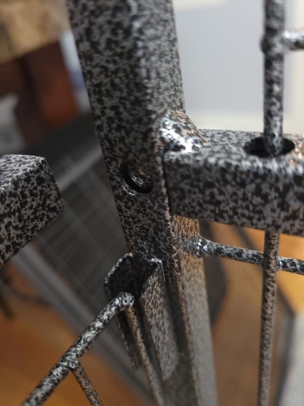 Screw hole not punched out all the way