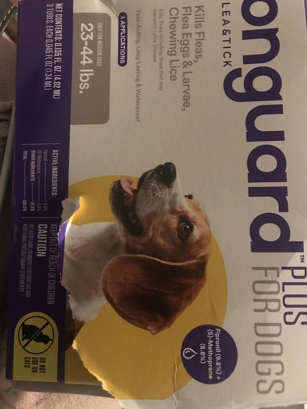 ONGUARD PLUS Flea & Tick Spot Treatment for Dogs, 2344 lbs, 3 Doses (3