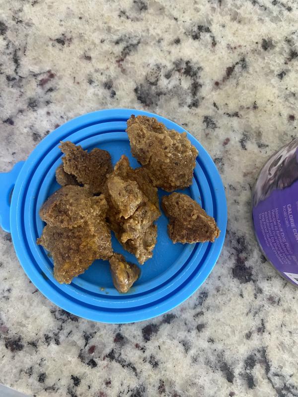 Hard impossible to eat chunks