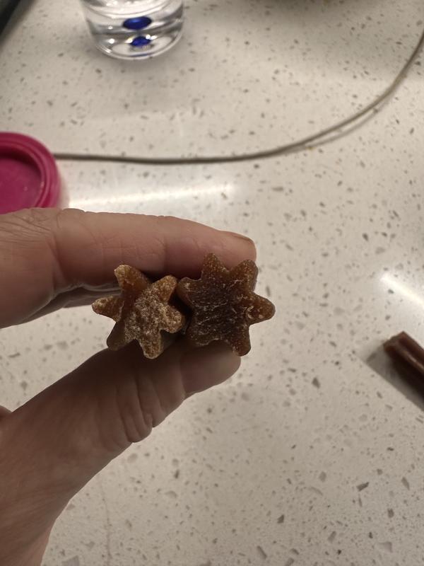Two dog treats.