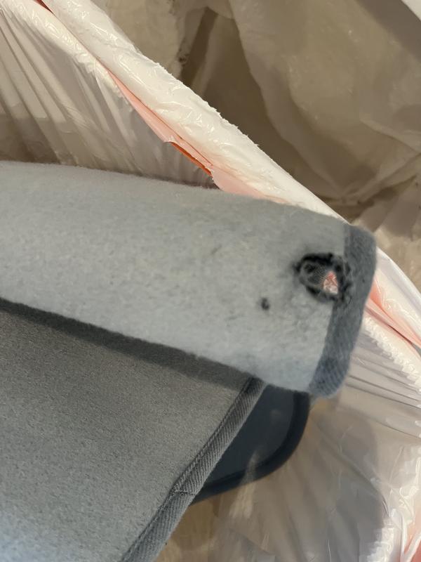 Hole chewed in under 30 seconds