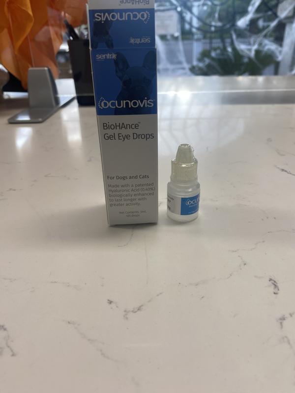 OCUNOVIS Dog & Cat Gel Eye Drops, 5 mL bottle