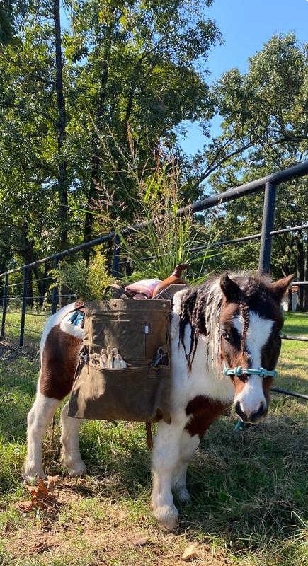Hatchet at work, dawning his braids.