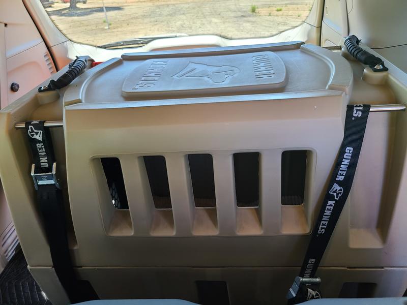 Gunner Straps securing my Gunner Intermediate Kennel