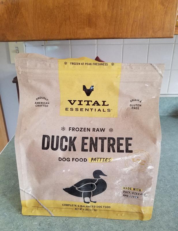 The package as it arrived, frozen.