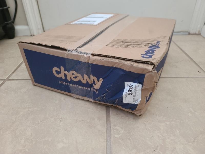 The delivery person placed box in front of garage door. Impossible to see when backing out.