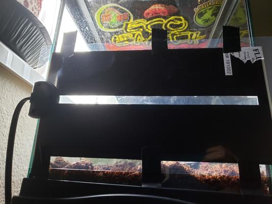 My 10 gallon it fits on the side