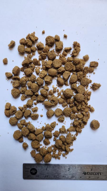Last bag ordered - crushed kibble