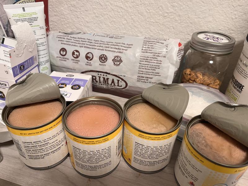 Press Your Lunch-normal and spoiled cans.