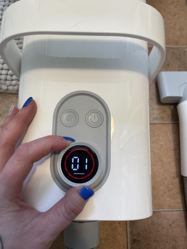 The ring indicating the heat level and the number of the blowing power