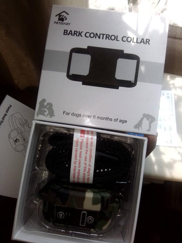 PETDIARY B600 Waterproof Dog Bark Collar, Black