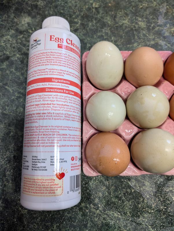 MannaPro Egg Cleaner makes it easy to get clean eggs