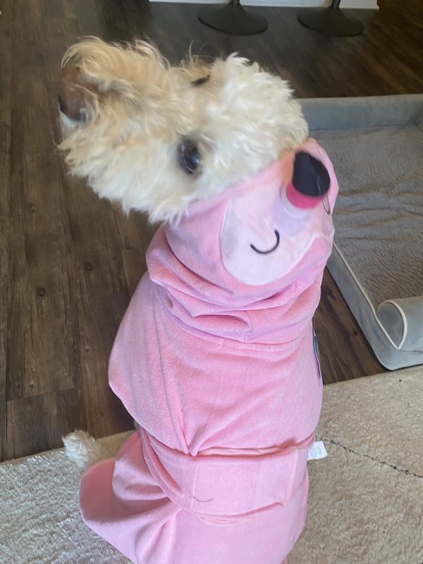 Hooded towel from back