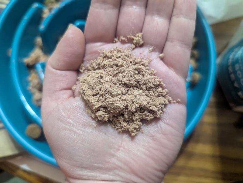 The texture is very fluffy