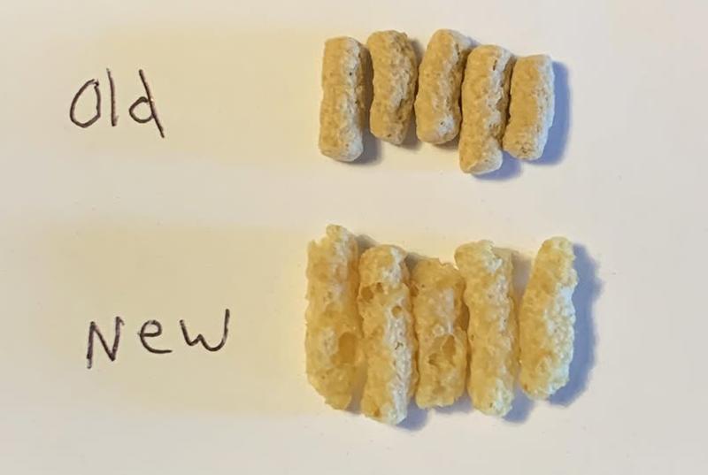 Original on top, new on bottom :(