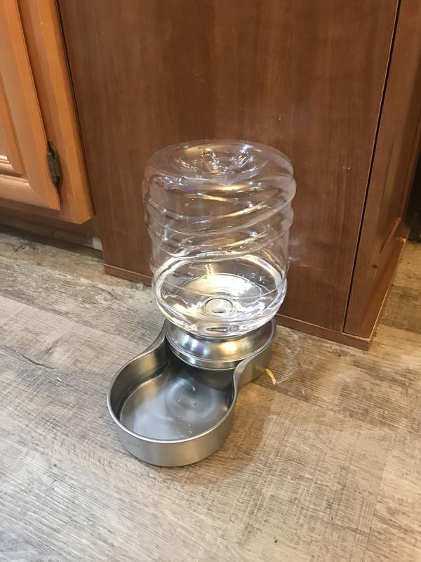 Etna stainless steel dog sales & cat water fountain bowl