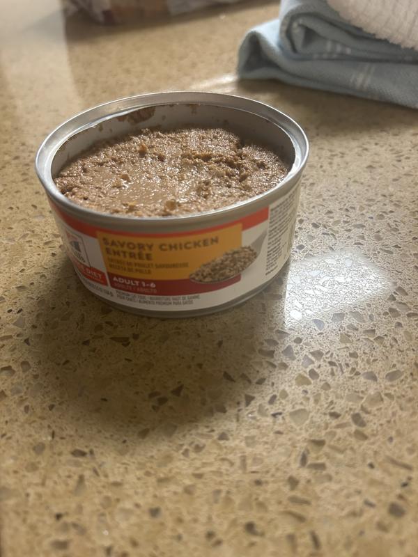 More oily, cats won’t barely eat it.