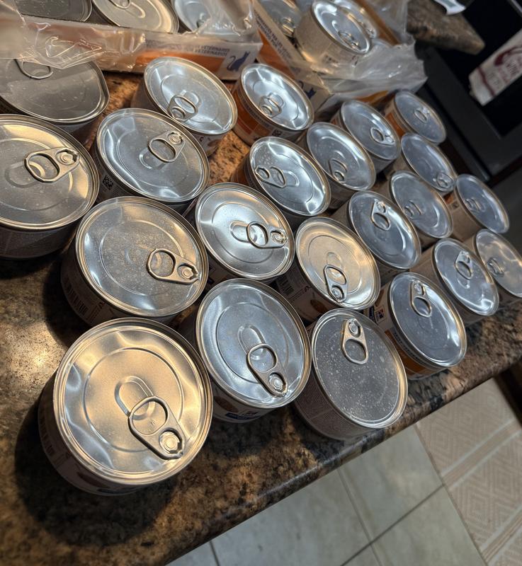 All top cans damaged