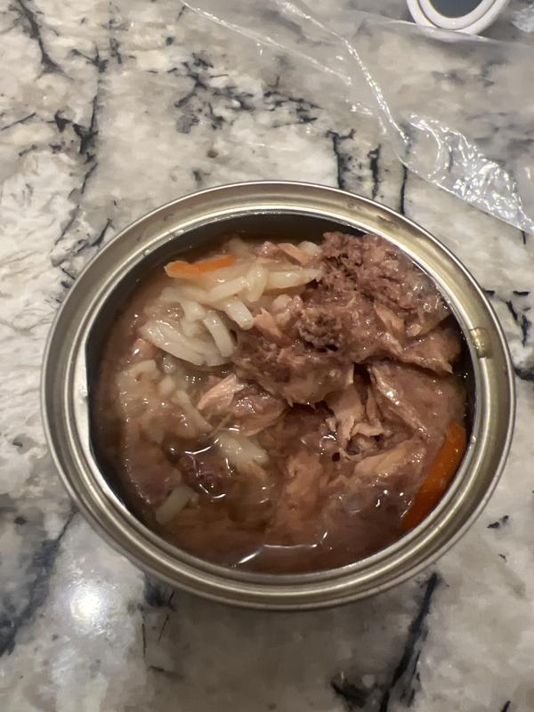 Lumps of crab and tuna