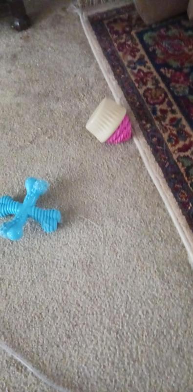 My blue toy and my cupcake