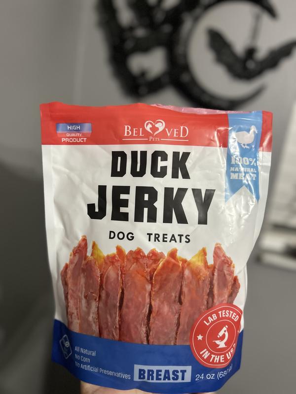 Beloved Pets Duck Breast Human Grade Grain-Free Jerky Dog Treats, 1.5-lb bag
