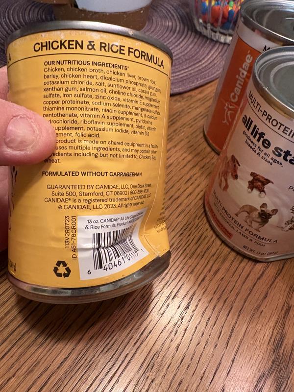 Dented can