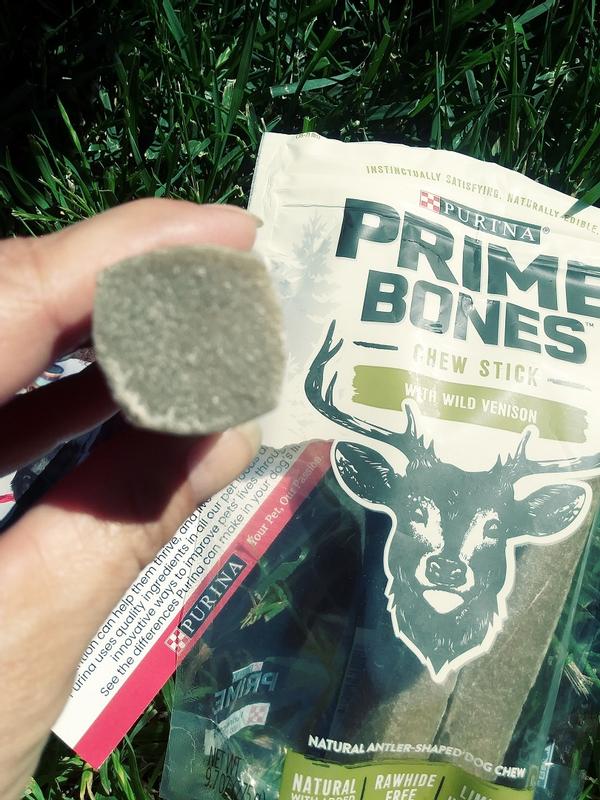 PRIME BONES Natural Large Chew Stick with Wild Venison Dog Treats, 3