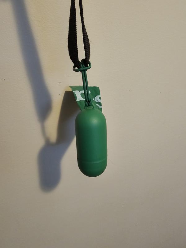 Dispenser on leash
