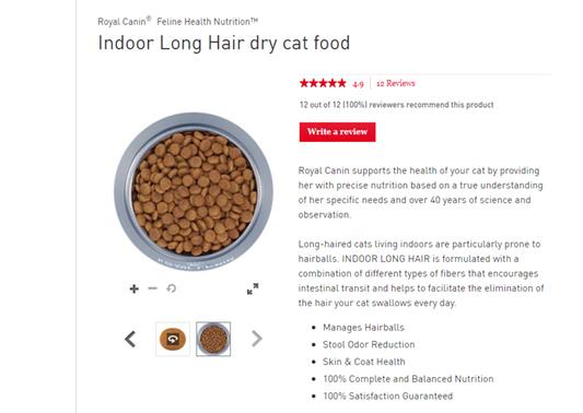 Royal Canin Indoor Long Hair Dry Cat Food kibble
