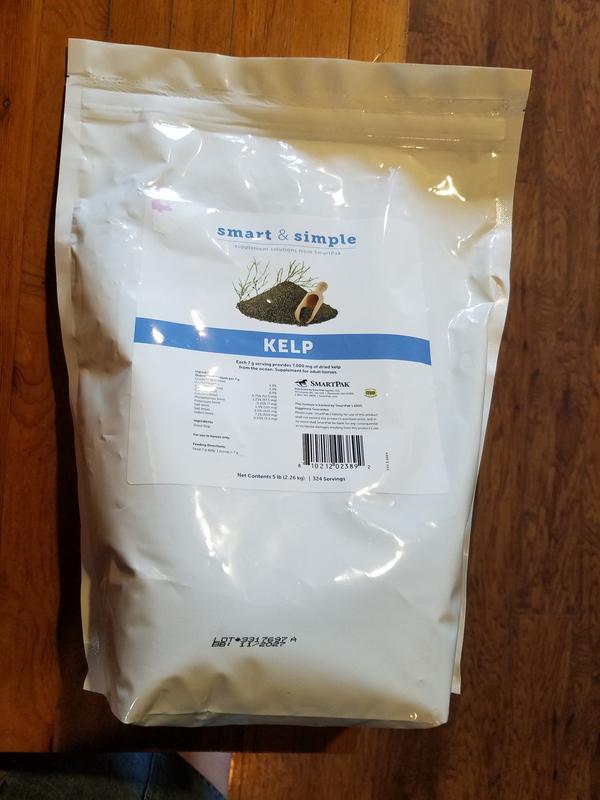 The bag of kelp as it arrived.  It is resealable, which is nice.