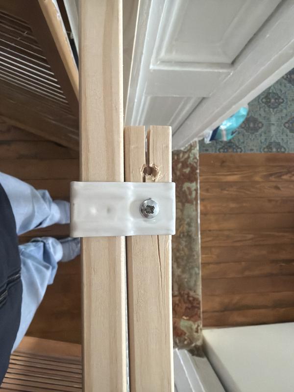 Crack due to screwing new hole