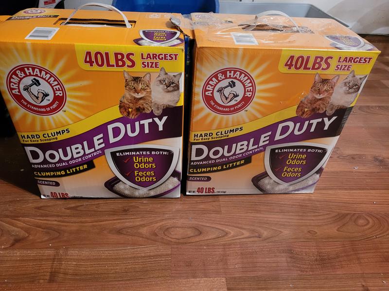 Arm and hammer double shop duty cat litter 40 lbs