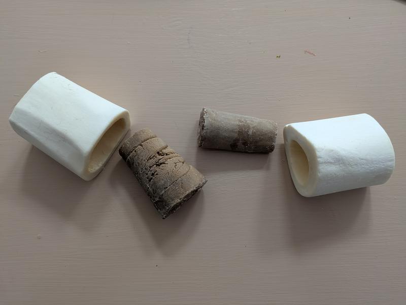 filling in the middle is dried out and falls out of the bone