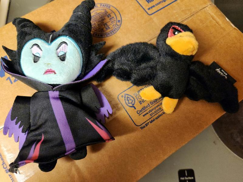 Discontinued - DISNEY Halloween Villains Maleficent & Raven Plush Cat ...