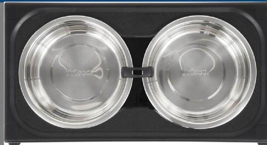 Frisco Stainless Steel Bowls with Adjustable Elevated Holder 7 Cups