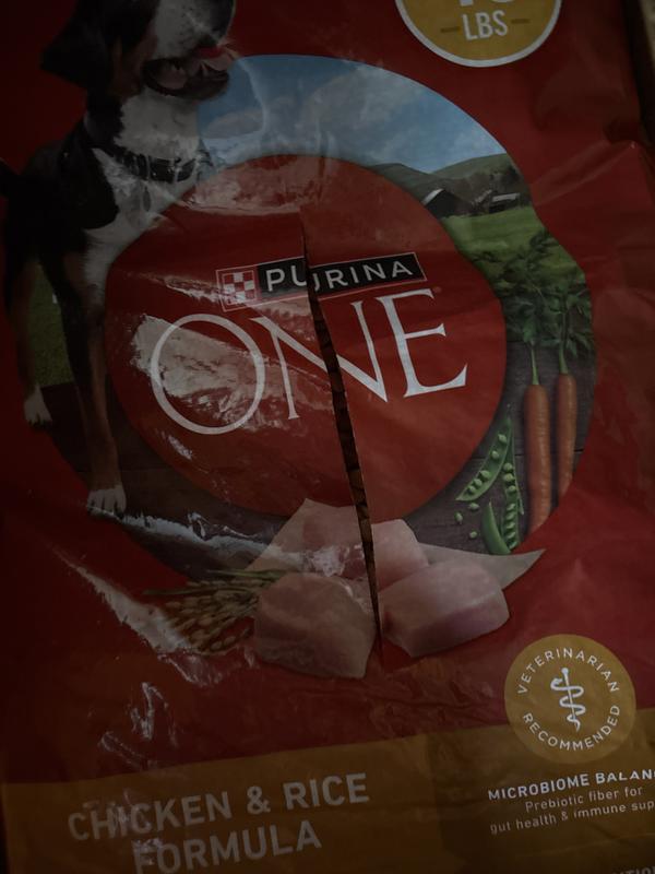 PURINA ONE Chicken & Rice Formula High-Protein Dry Dog Food, 80-lb bundle -  Chewy.com
