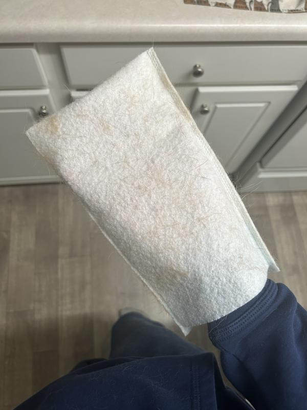 The glove afterwards