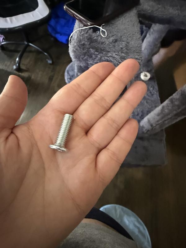 Screw E is too small to tighten into item #4