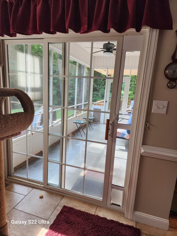 Cat door for our cat kids.