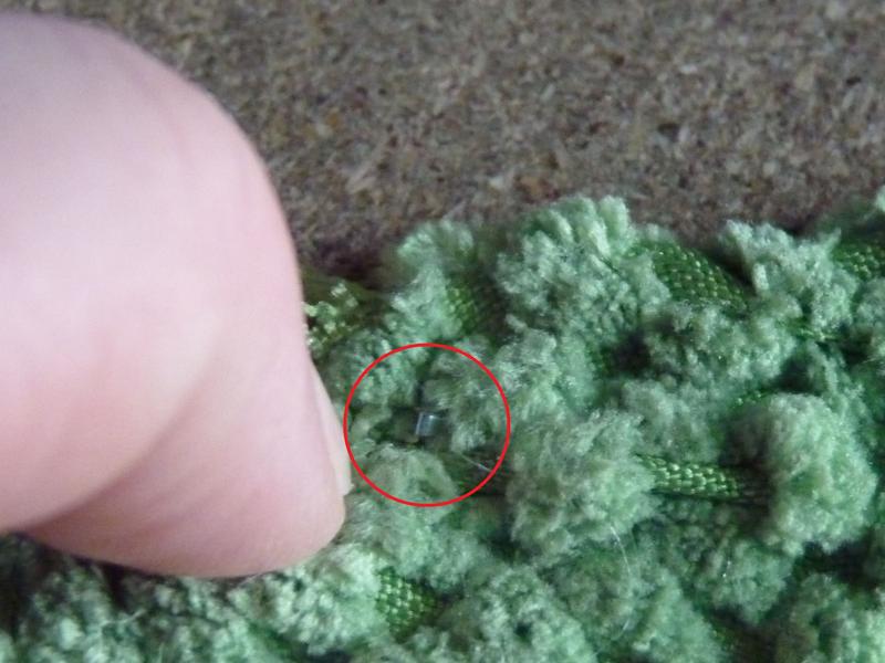 Staple point sticking out