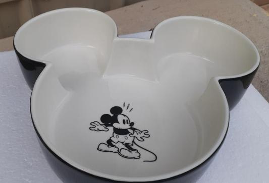 DISNEY Mickey Mouse Ceramic Dog & Cat Bowl, Black, 6 Cup - Chewy.com